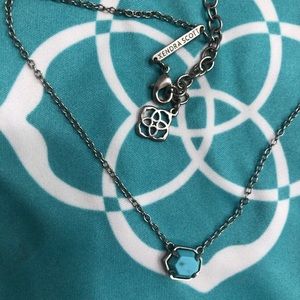 KENDRA SCOTT turquoise and silver short necklace